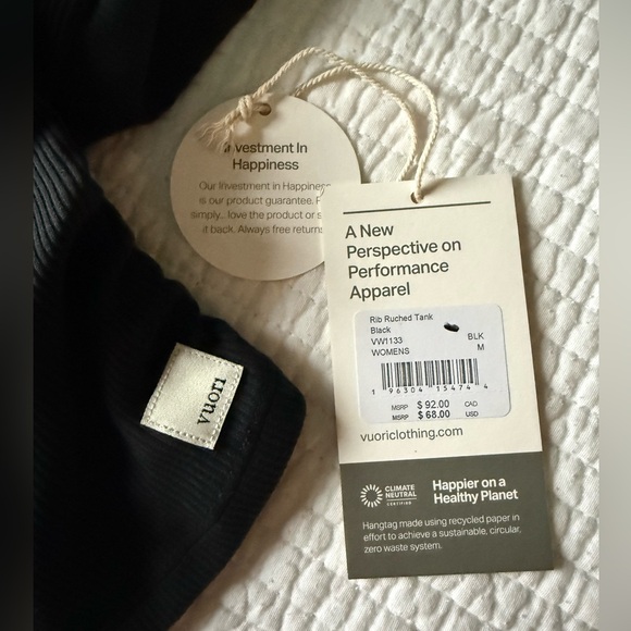 Vuori Rib Ruched Tank - Picture 4 of 6